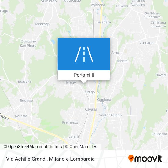 Mappa Via Achille Grandi