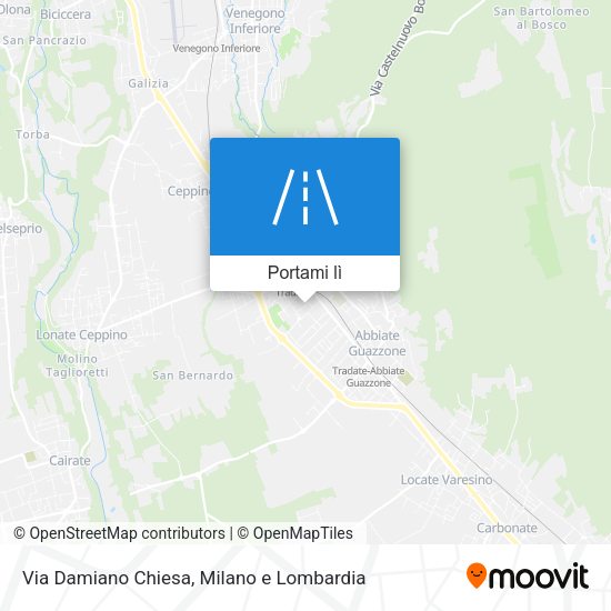 Mappa Via Damiano Chiesa