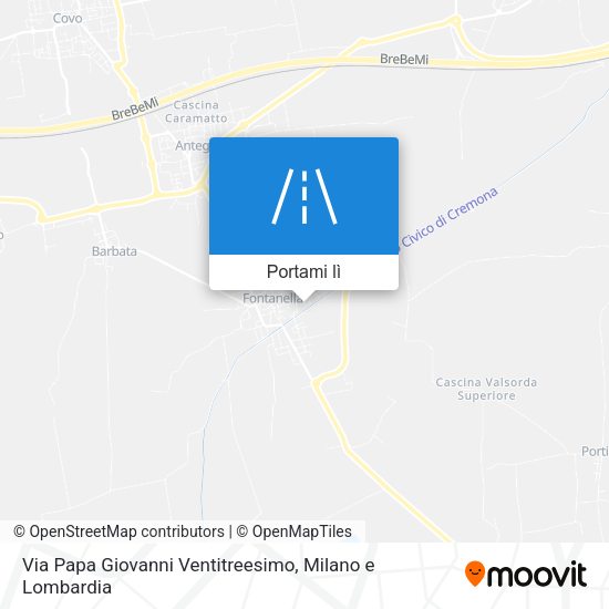 Mappa Via Papa Giovanni Ventitreesimo