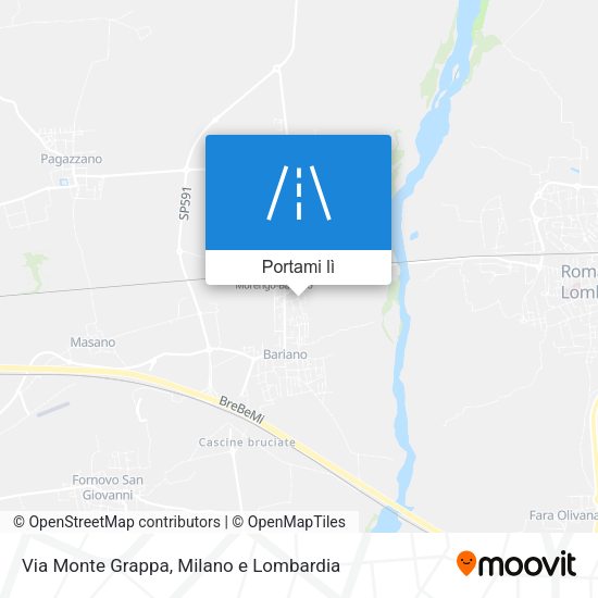 Mappa Via Monte Grappa