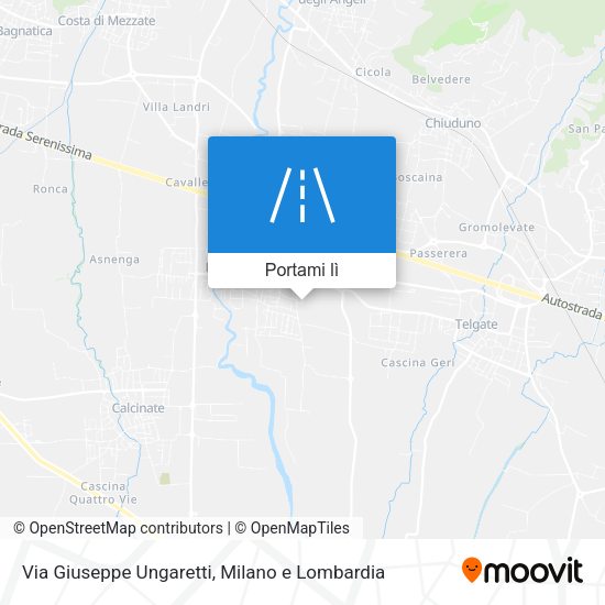 Mappa Via Giuseppe Ungaretti