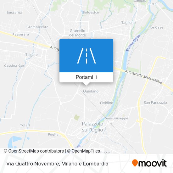Mappa Via Quattro Novembre