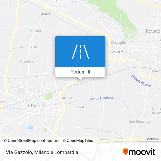 Mappa Via Gazzolo