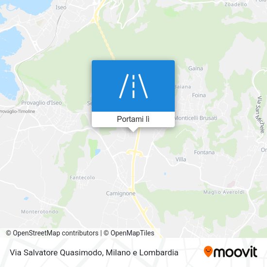 Mappa Via Salvatore Quasimodo