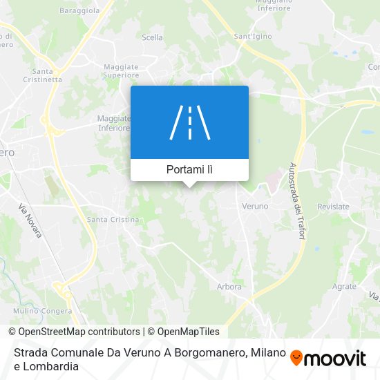 Mappa Strada Comunale Da Veruno A Borgomanero