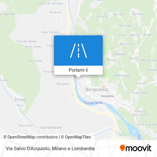 Mappa Via Salvo D'Acquisto