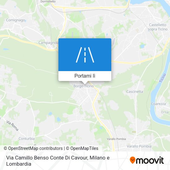 Mappa Via Camillo Benso Conte Di Cavour