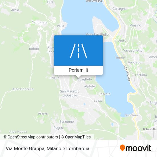 Mappa Via Monte Grappa