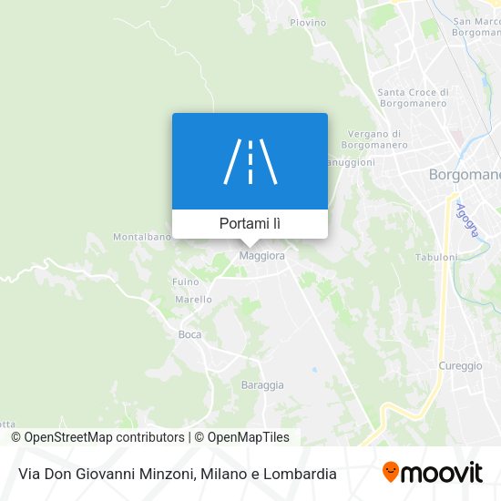 Mappa Via Don Giovanni Minzoni