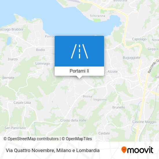Mappa Via Quattro Novembre