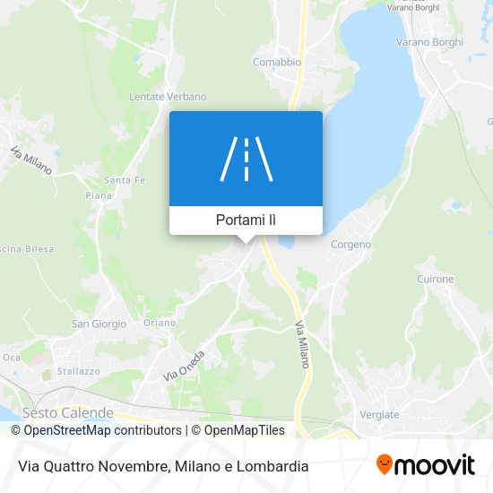 Mappa Via Quattro Novembre