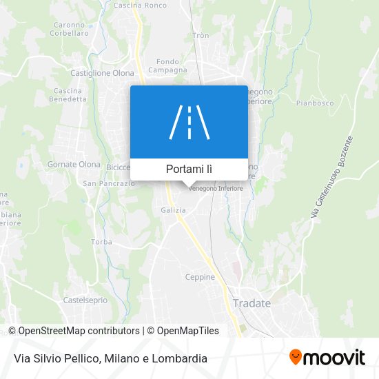 Mappa Via Silvio Pellico