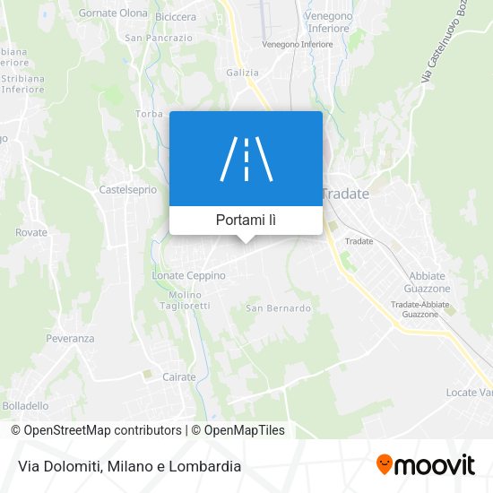 Mappa Via Dolomiti