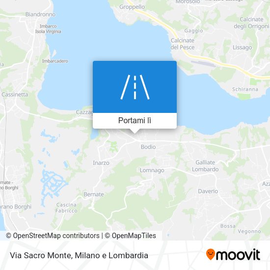 Mappa Via Sacro Monte