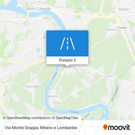 Mappa Via Monte Grappa