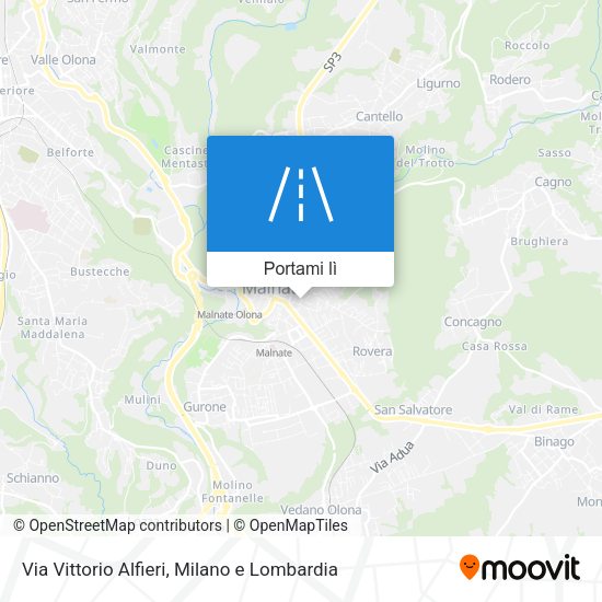 Mappa Via Vittorio Alfieri