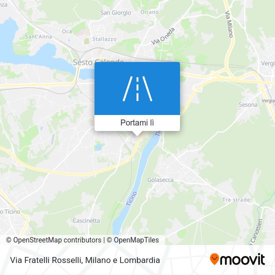 Mappa Via Fratelli Rosselli
