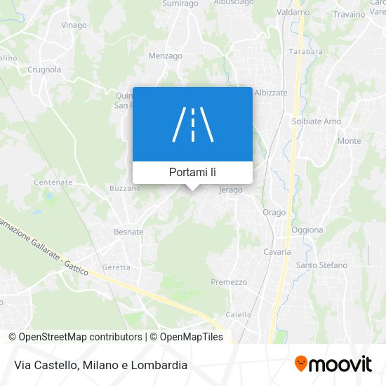 Mappa Via Castello