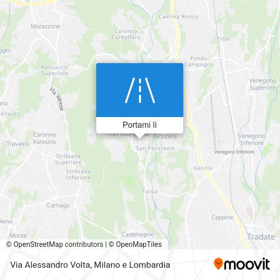 Mappa Via Alessandro Volta