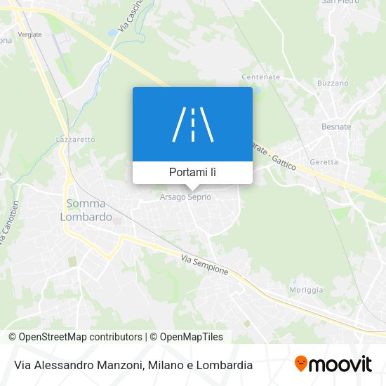 Mappa Via Alessandro Manzoni
