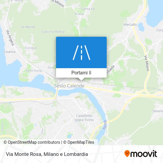 Mappa Via Monte Rosa