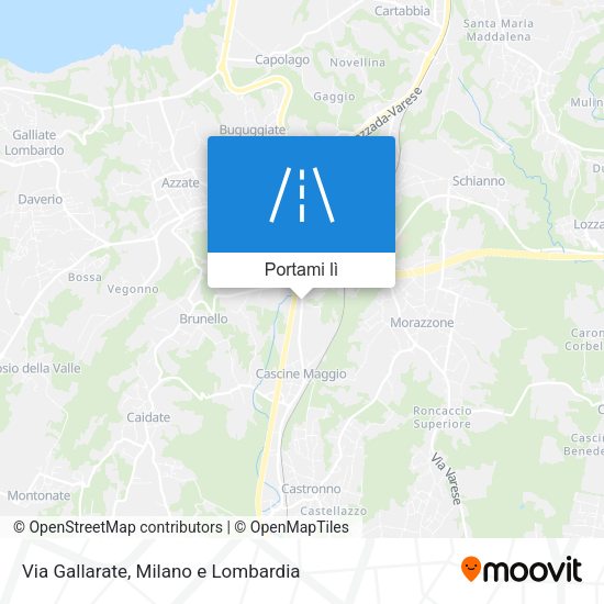 Mappa Via Gallarate