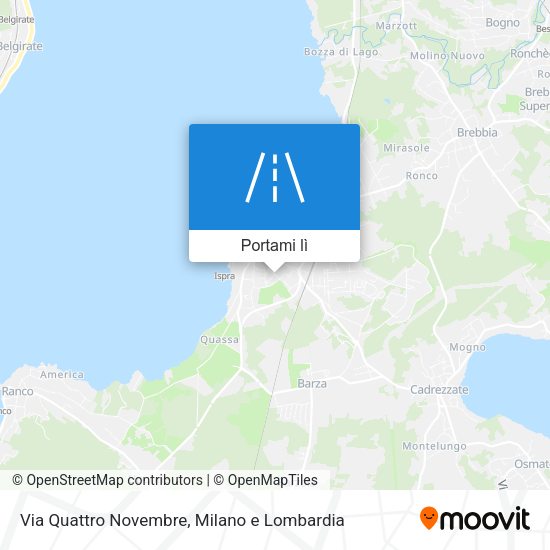 Mappa Via Quattro Novembre