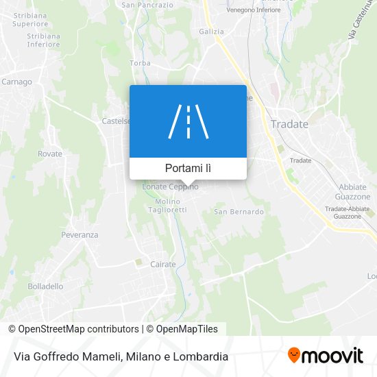Mappa Via Goffredo Mameli