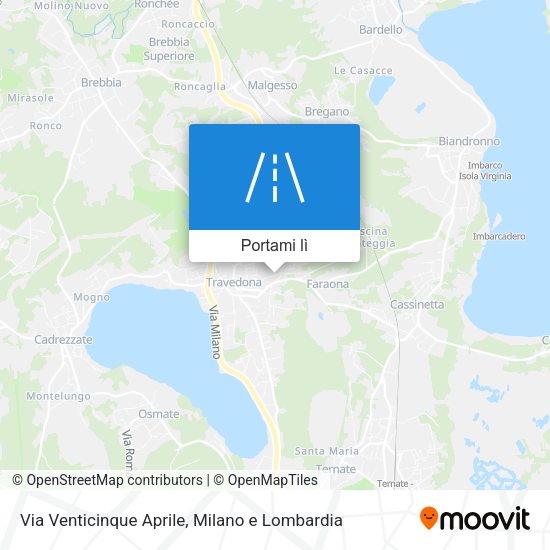 Mappa Via Venticinque Aprile