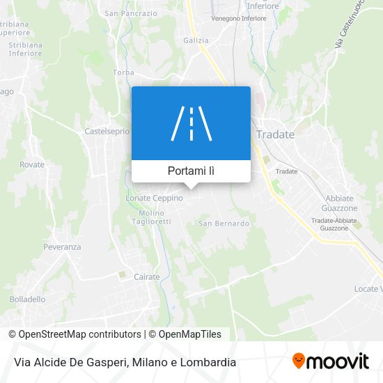Mappa Via Alcide De Gasperi