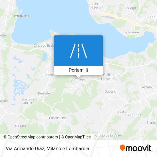Mappa Via Armando Diaz