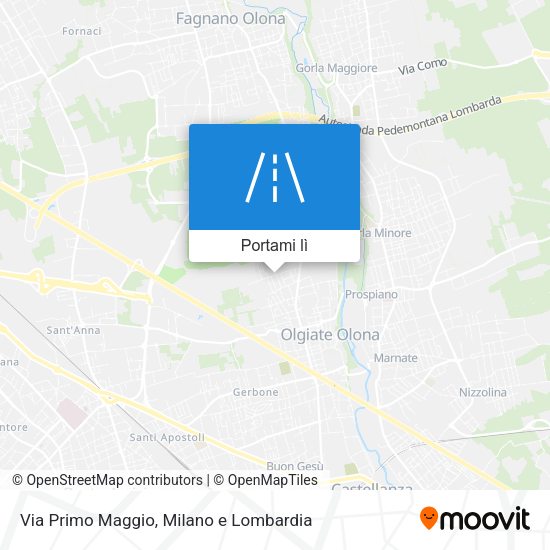 Mappa Via Primo Maggio