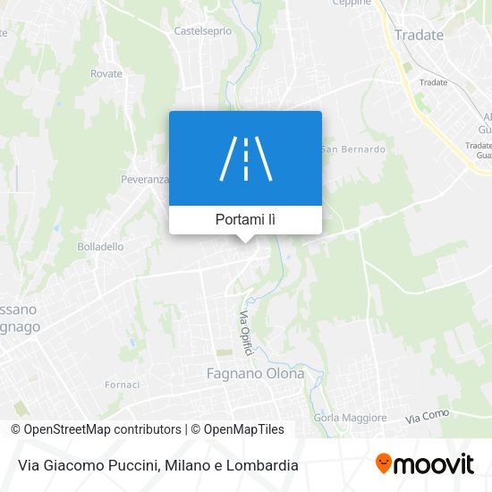 Mappa Via Giacomo Puccini