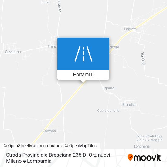 Mappa Strada Provinciale Bresciana 235 Di Orzinuovi