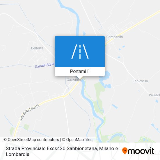 Mappa Strada Provinciale Exss420 Sabbionetana