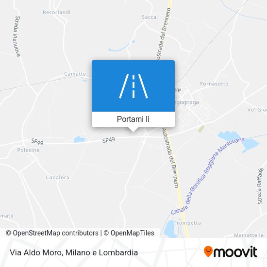 Mappa Via Aldo Moro