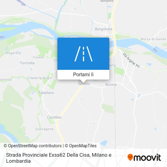 Mappa Strada Provinciale Exss62 Della Cisa
