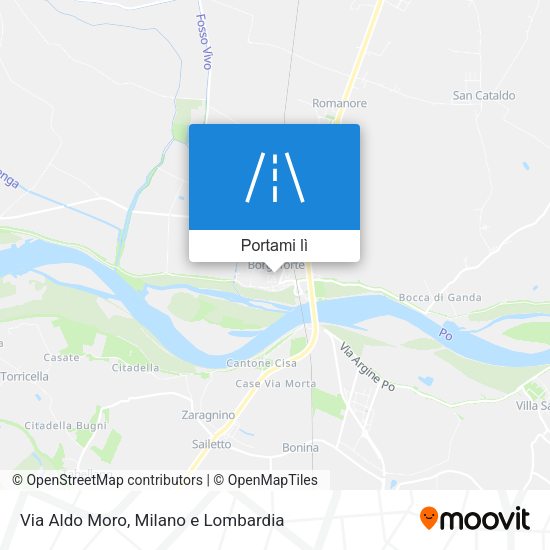 Mappa Via Aldo Moro