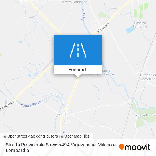 Mappa Strada Provinciale Spexss494 Vigevanese
