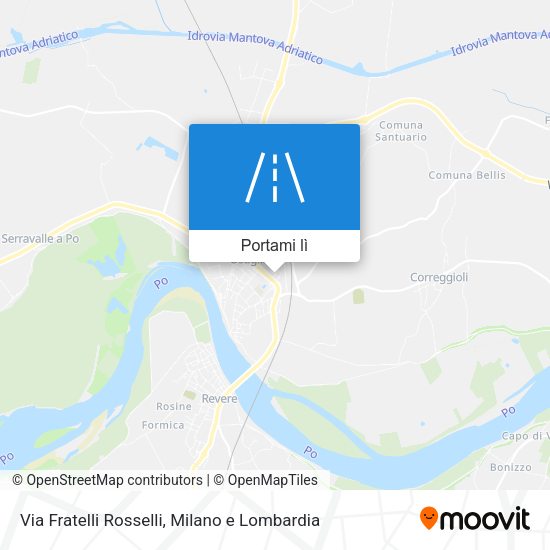 Mappa Via Fratelli Rosselli