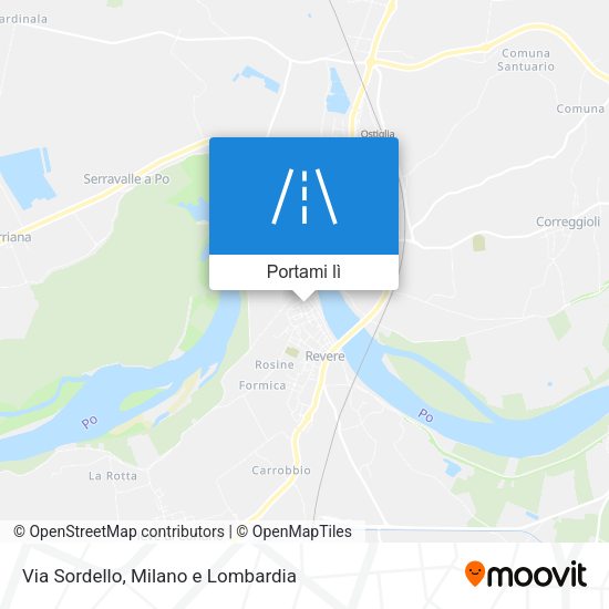 Mappa Via Sordello