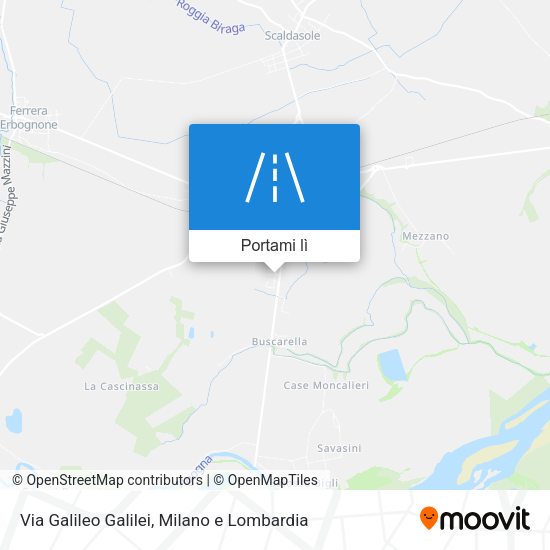 Mappa Via Galileo Galilei
