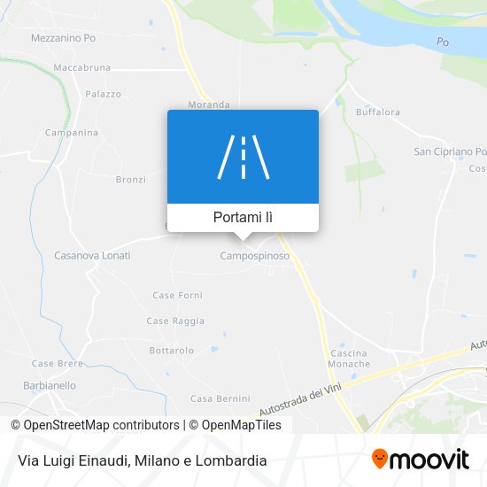 Mappa Via Luigi Einaudi