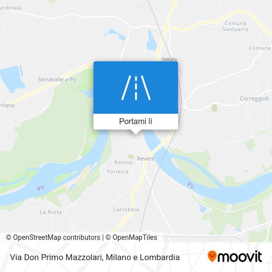 Mappa Via Don Primo Mazzolari