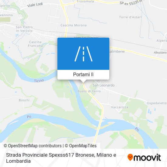Mappa Strada Provinciale Spexss617 Bronese