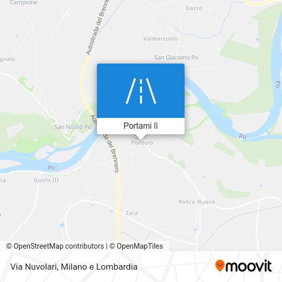 Mappa Via Nuvolari