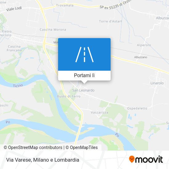 Mappa Via Varese