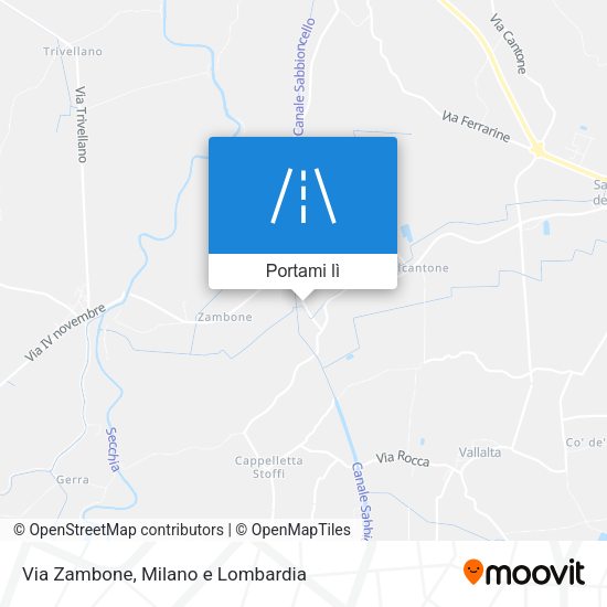 Mappa Via Zambone