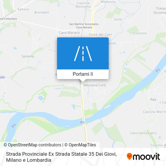 Mappa Strada Provinciale Ex Strada Statale 35 Dei Giovi
