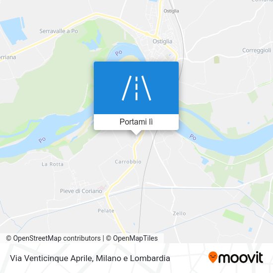 Mappa Via Venticinque Aprile